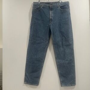 Vintage Levis 550 Relaxed Fit Tapered Leg Jeans Mens 42x34 Blue Made in USA 90s